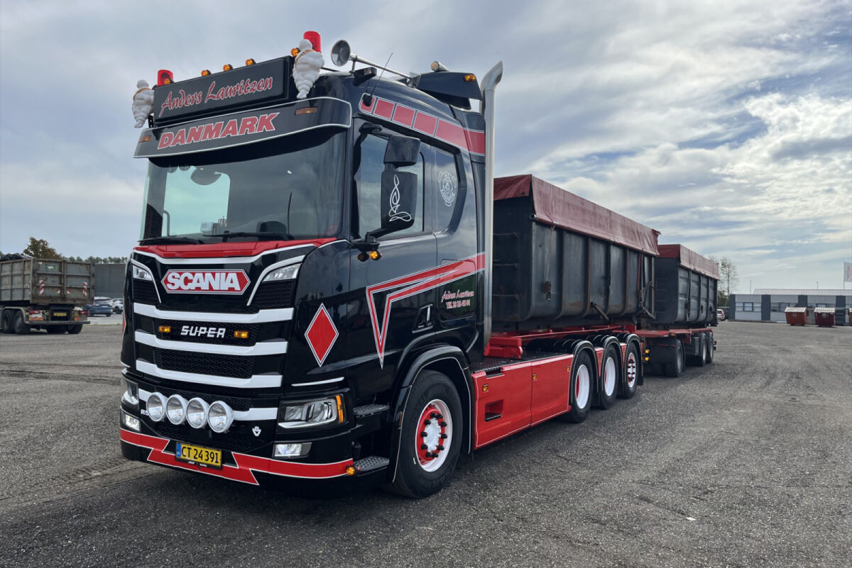 01-5185 - WSI - Scania R CR20N 8x4 Abrollcontaineranhängerzug - Anders Lauritzen - DK